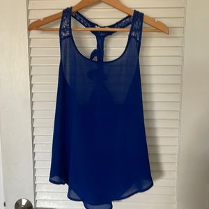 Blouse size M. Color: Blue King . Brand :MINE